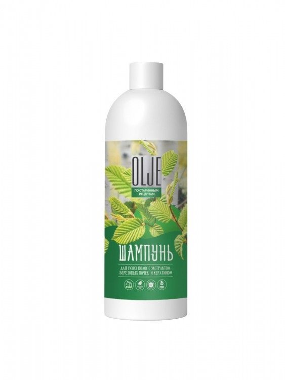 OLJE Натуральный шампунь для сухих волос с экстрактом березовых почек и кератином 1000 мл в Пскове
