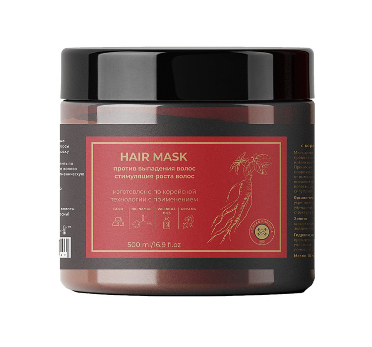 Маска для волос с корейским женьшенем и золотом 500 мл в Пскове